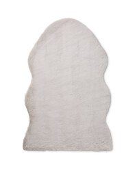 Kirkton House Luxury Faux Fur Rug - Light Grey