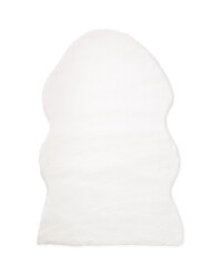 Kirkton House Luxury Faux Fur Rug - White