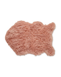 Kirkton House Faux Sheepskin Rug - Pink