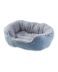 Faux Suede Grey Pet Bed
