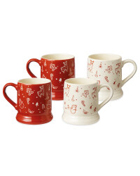Festive Icons Mug 4 Pack