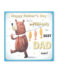Fishing Father's Day Square Card