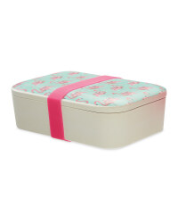 Flamingo Bamboo Travel Lunchbox