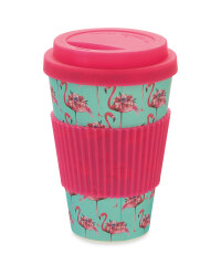Flamingo Bamboo Travel Mug