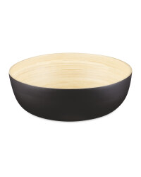 Flat Bamboo Bowls - Black