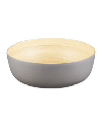 Flat Bamboo Bowls - Grey