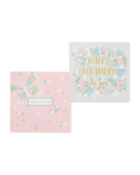 Floral Birthday Cards 10-Pack