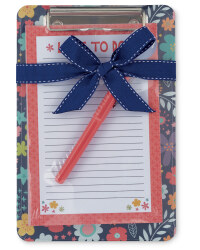 Floral Quote Clipboard