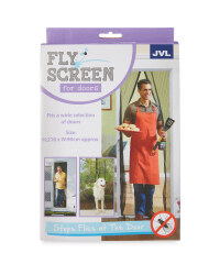 JVL Fly Screens for Doors - White