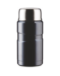 Food Flask With Foldable Spoon - Midnight Blue