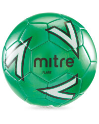 Mitre Football Size 5 - Green/White