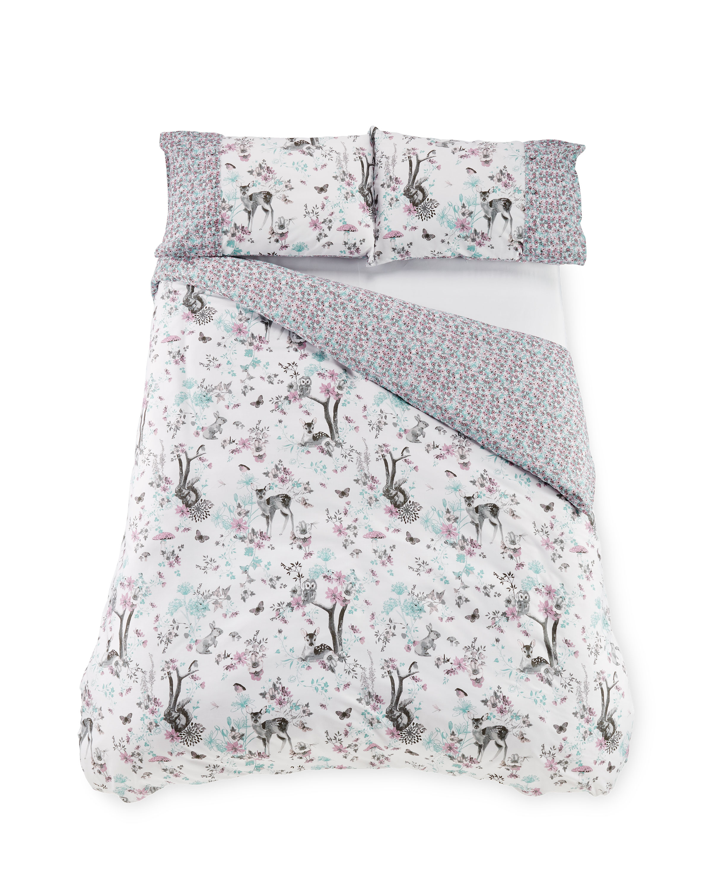 Forest Friends Double Duvet Set Aldi Uk