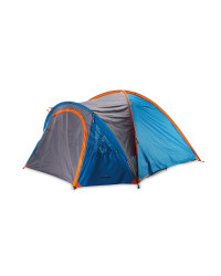 Four Person Dome Tent - Blue / Grey