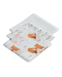 Fox Muslin Cloths 3 Pack