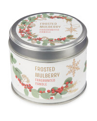 Frosted Mulberry Nordic Tin Candle