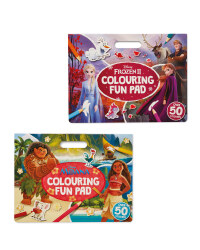 Frozen and Moana Colouring Pad Set