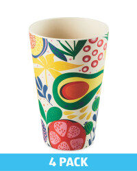Fruit Bamboo Tumblers 4 Pack