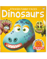 Funny Dinosaurs Sticker Face Book