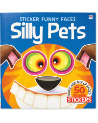 Silly Pets Funny Faces Sticker Book