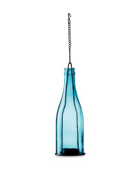 Garden Bottle Tea Light Holders - Blue