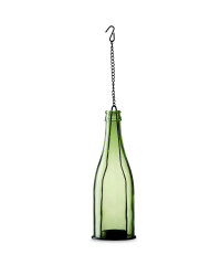 Garden Bottle Tea Light Holders - Green