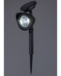 Garden Bright Black Solar Spotlight