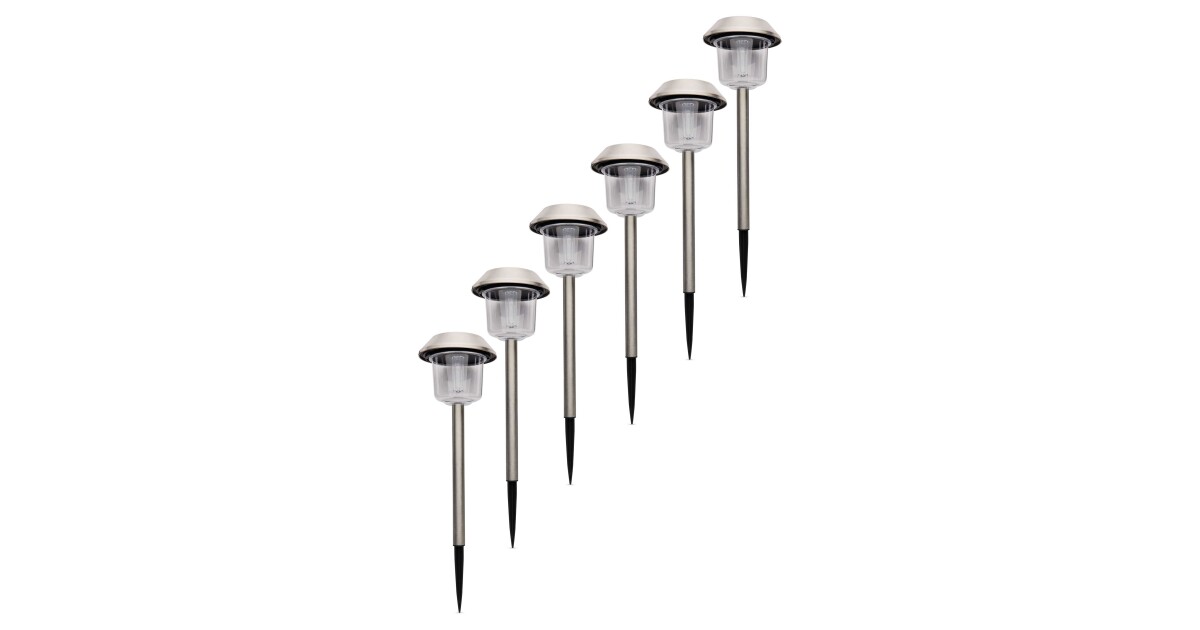 Garden Bright Solar Lights 6 Pack Aldi Uk