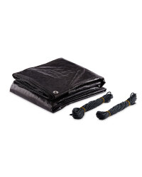 Gardenline 3x2m Tarpaulin 2-Pack - Anthracite