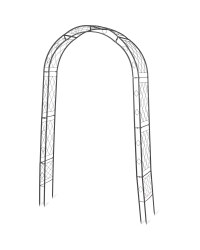 Gardenline Black Modern Garden Arch