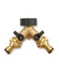 Gardenline Brass Hose Y-Splitter