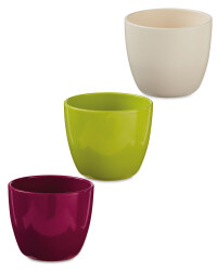 Gardenline Oval Ceramic Pots 15cm