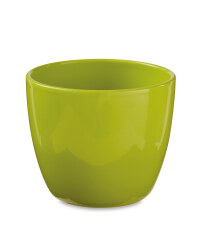 Gardenline Oval Ceramic Pots 15cm - Green