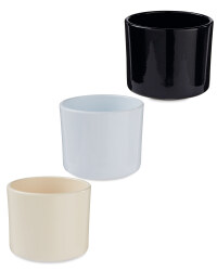 Gardenline Round Ceramic Pots 15cm