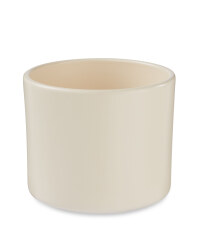 Gardenline Round Ceramic Pots 15cm - Cream