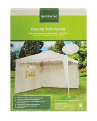 Gardenline Gazebo Side Panels - Beige
