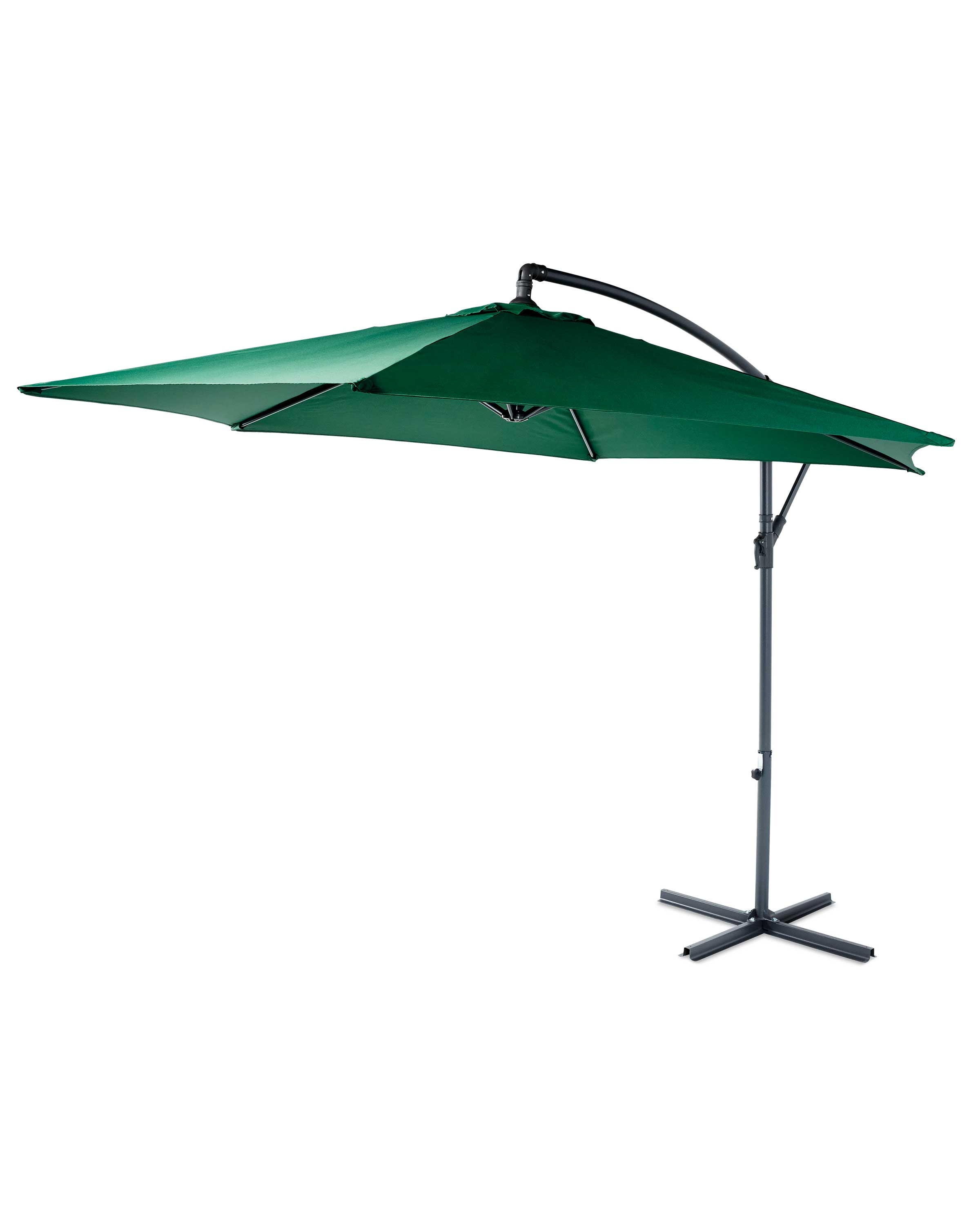 Gardenline Green Cantilever Parasol Aldi Uk