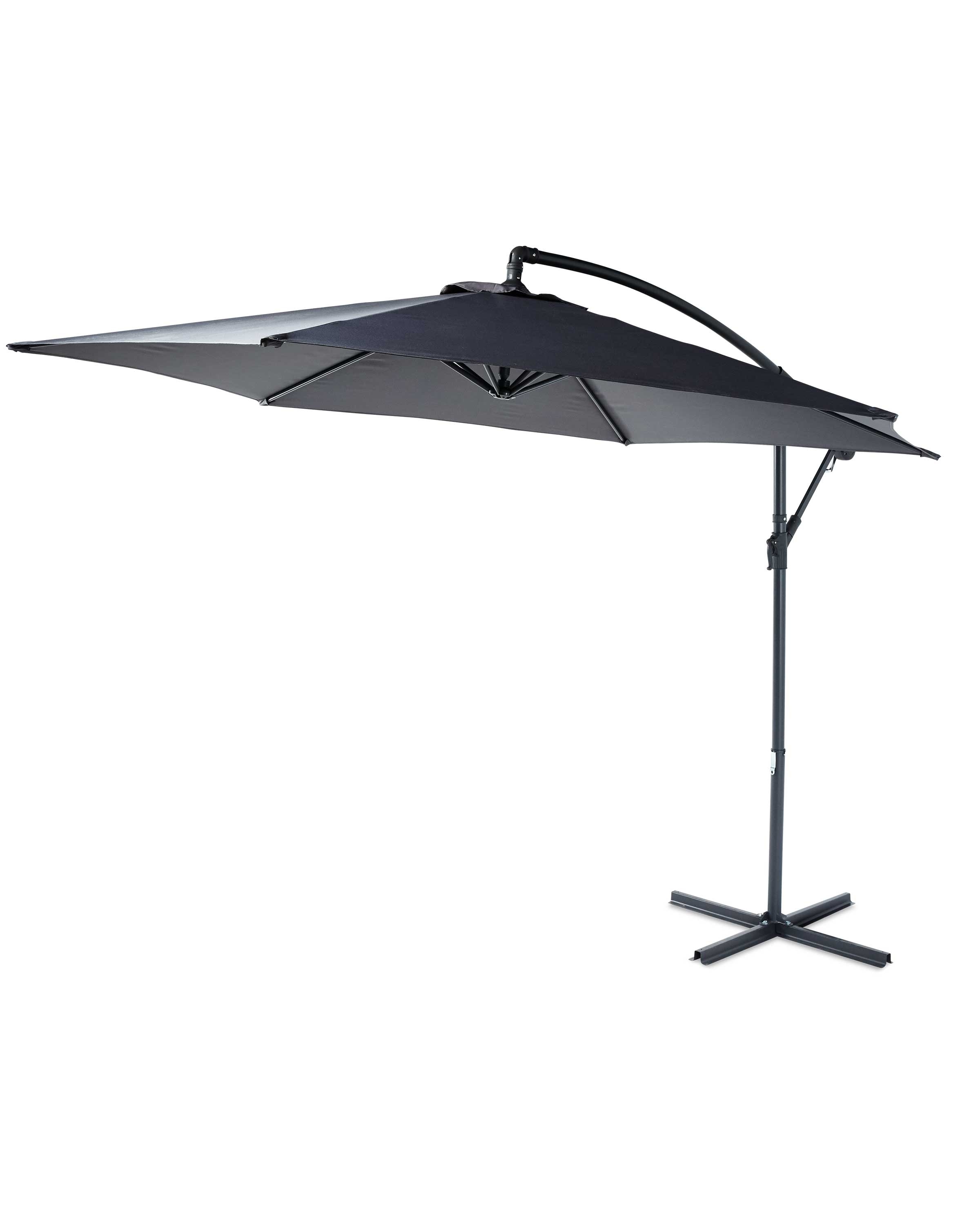 Gardenline Grey Cantilever Parasol Aldi Uk