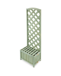 Gardenline Lattice Wooden Planter - Green