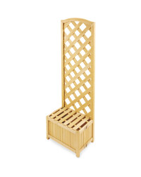Gardenline Lattice Wooden Planter - Natural
