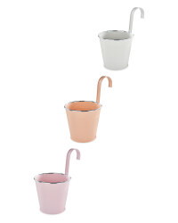 Gardenline Metal Pot with Hook