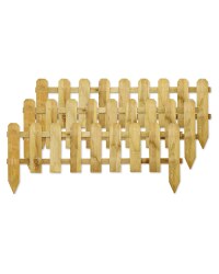 Gardenline Picket Fence 3 Pack - Tan