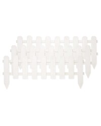 Gardenline Picket Fence 3 Pack - White