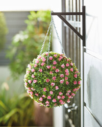 Gardenline Pink Rose Topiary Ball