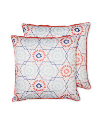 Geo Floral Outdoor Cushion 2 Pack