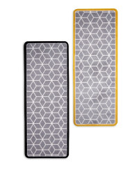Geo Star Luxury Plush Runner
