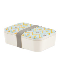 Geometric Bamboo Lunch Box