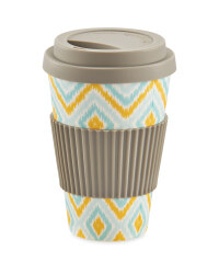 Geometric Bamboo Travel Mug