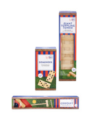 Giant Classic Wooden Games Bundle
