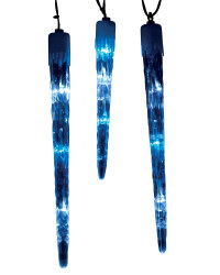 Giant Icicle Lights - White and Blue