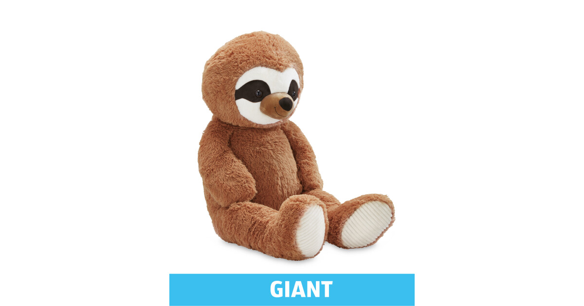 Giant Plush Brown Sloth - ALDI UK